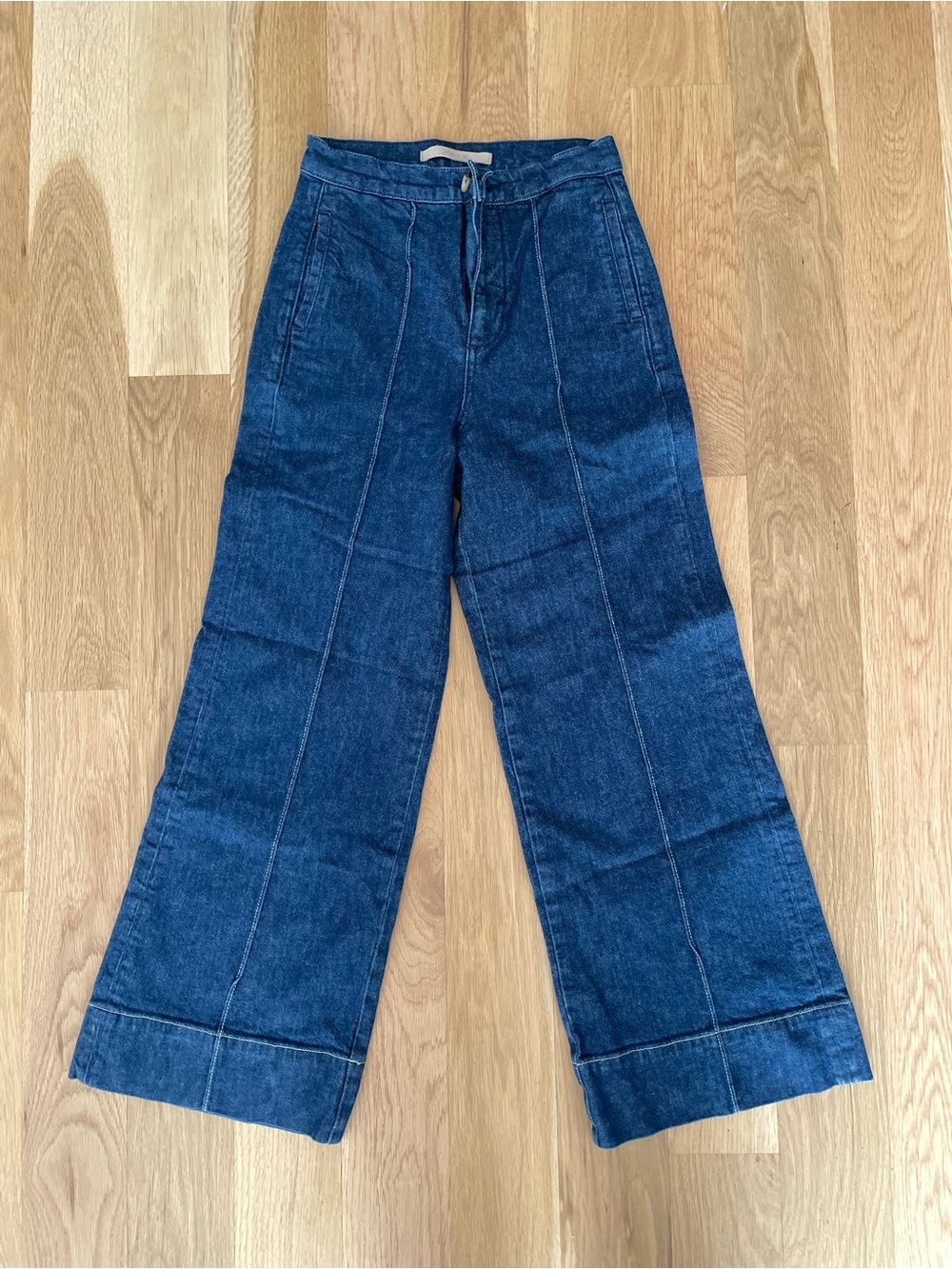 Joe's Jeans Wide-Leg Dark Indigo Denim